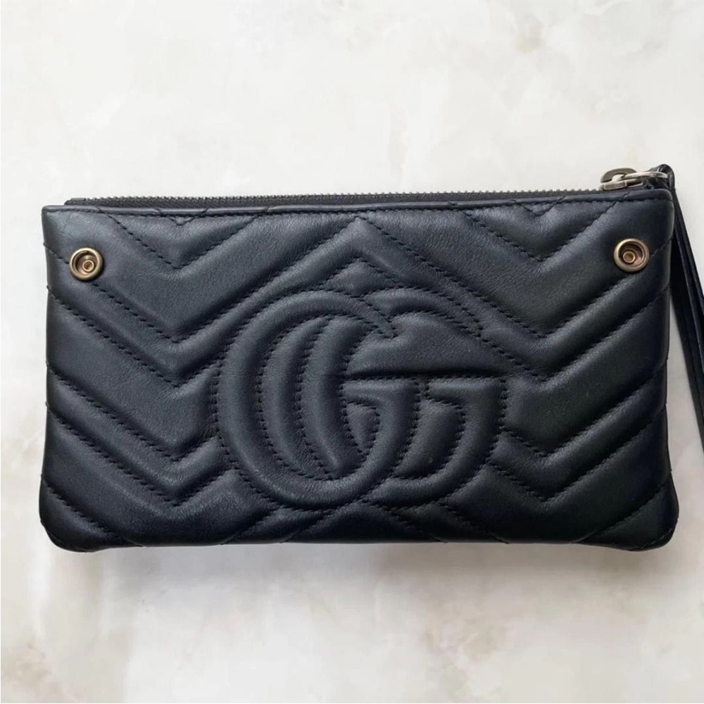 Gucci Black Chevron Crossbody Bag - Picture 9 of 15